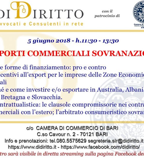 I rapporti commerciali sovranazionali